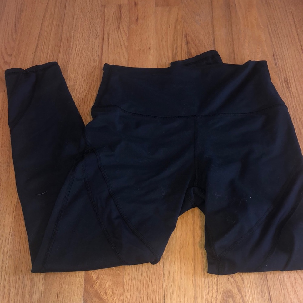 Black mesh leggings